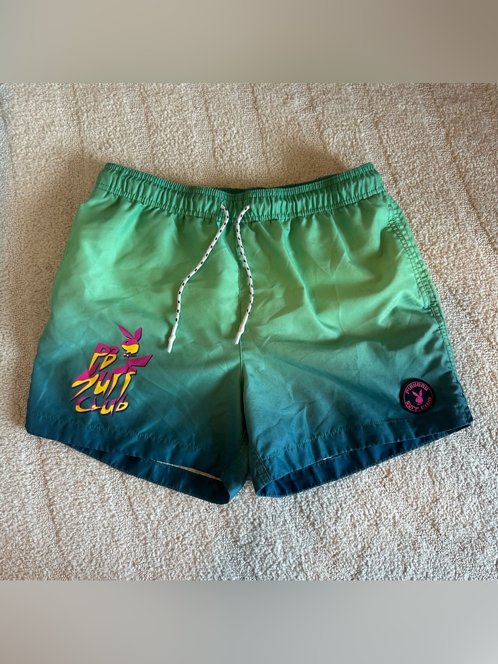 Playboy Pacsun Men’s Surf Club Ombré Swim Trunks